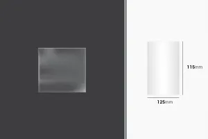 Wrapping and packaging shrinkage (BOPP) film 125x115mm - 100 pcs