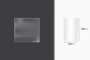 Wrapping and packaging shrinkage (BOPP) film 153x145mm - 100 pcs