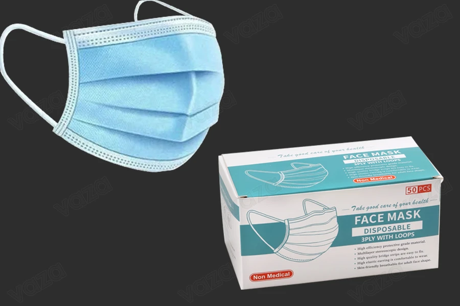 Maska mbrojtëse për fytyrën, njëpërdorimshme (non-medical) – 50 copë-imazh_dimensione