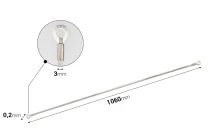 Σύρμα ανταλλακτικό 1,06 m x 3 mm για θερμοκολλητικό μηχάνημα (430-3-100)-εικόνα_προϊοντική