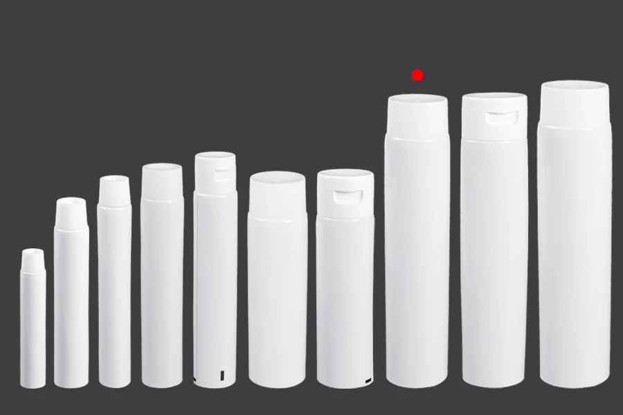 Tube en plastique de 100 ml avec revêtement intérieur en aluminium et bouchon à vis - 12 pcs