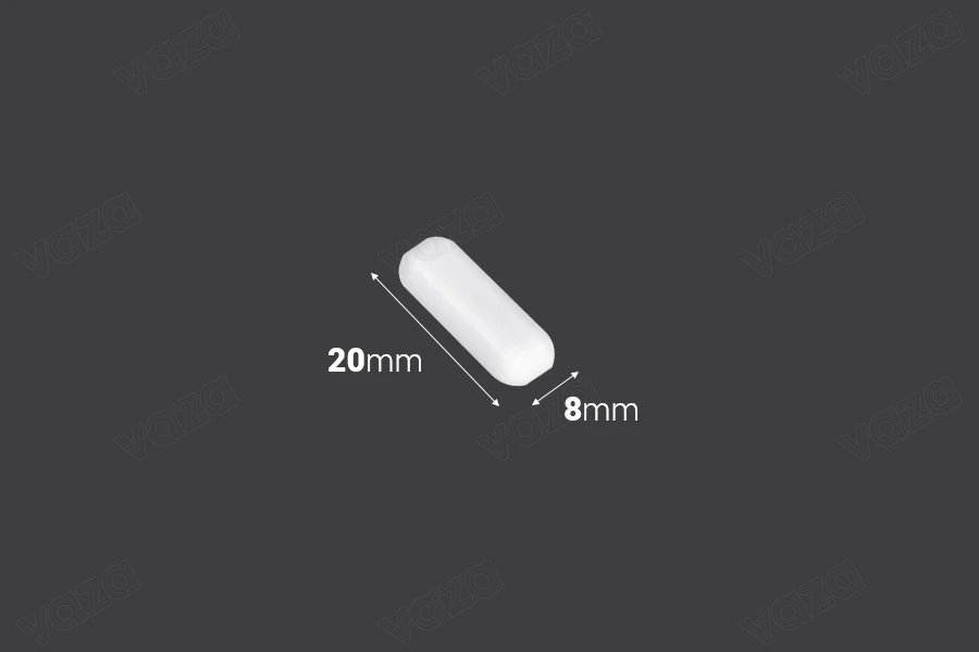 Magnetic stirring bar  8x20 mm - 6 pcs-image_dimensions