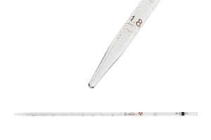2 ml graduated glass pipette, calibrated to deliver-1