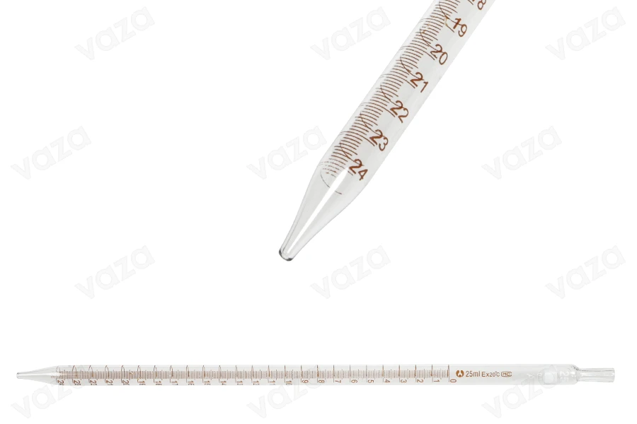 25 ml Glaspipette mit definierter Volumenabgabe und Graduierung-produktbild