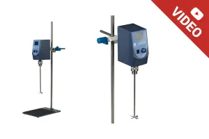 Agitateur de laboratoire avec écran LCD, tige et support - jusqu'à 20 litres-1