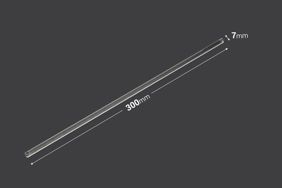 Glass stirring rod 7x300 mm - 6 pcs
