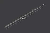 Γυάλινη ράβδος ανάδευσης 7x350 mm - 6 τμχ