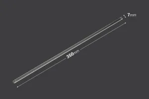 Glass stirring rod 7x350 mm - 6 pcs-2
