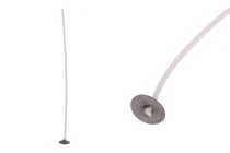 Supports métalliques pour mèches de bougies en coton - 100 pcs Supports métalliques pour mèches de bougies en coton - 100 pcs