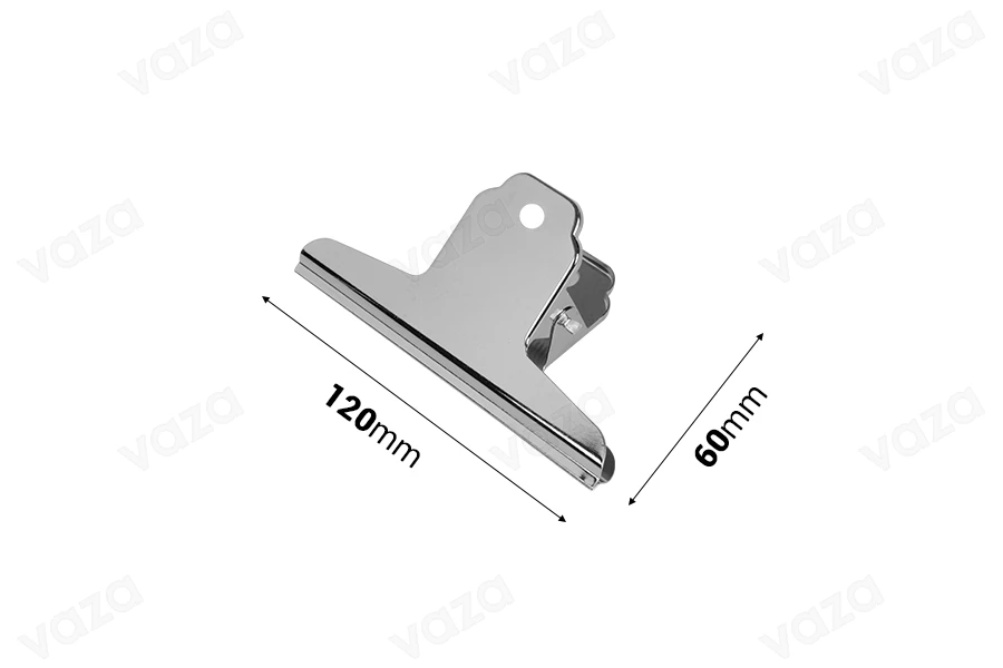 Πιάστρα - κλιπ μεταλλικό 120x60 mm - 12 τμχ Πιάστρα - κλιπ μεταλλικό 120x60 mm - 12 τμχ-εικόνα_διαστάσεις