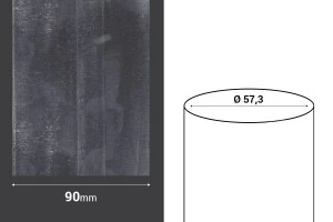 Καψύλιο θερμοσυρρικνούμενο πλάτος 90 mm - σε τρεχούμενο μέτρο (Φ 57,3 mm)-2