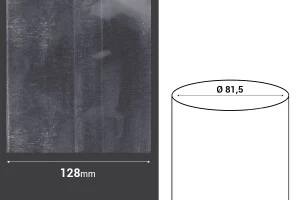 Καψύλιο θερμοσυρρικνούμενο πλάτος 128 mm - σε τρεχούμενο μέτρο (Φ 81,5 mm)-2