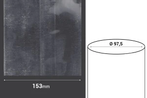 Cappuccio termoretraibile largo 153 mm - al misuratore di corrente (Φ 97,5)-2