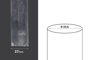 Καψύλιο θερμοσυρρικνούμενο πλάτος 37 mm - σε τρεχούμενο μέτρο (Φ 23,6 mm)-2