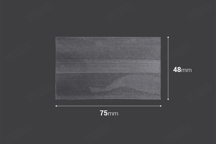 Καψύλιο 48x75 mm θερμοσυρρικνούμενο διάφανο για μπουκαλάκι 15 ml - 20 τμχ-εικόνα_διαστάσεις