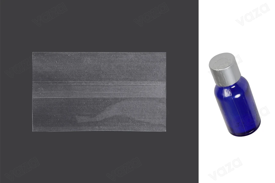 Καψύλιο 48x75 mm θερμοσυρρικνούμενο διάφανο για μπουκαλάκι 15 ml - 20 τμχ-εικόνα_προϊοντική
