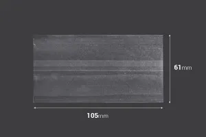 Καψύλιο 61x105 mm θερμοσυρρικνούμενο διάφανο για μπουκαλάκι 50 ml - 20 τμχ-2