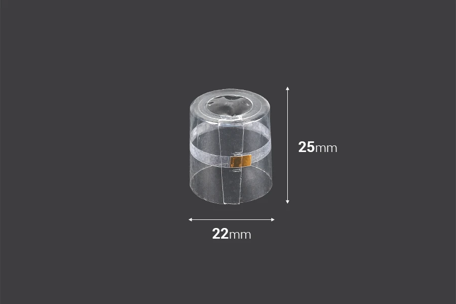 Καψύλιο 22x25 mm θερμοσυρρικνούμενο διάφανο - 20 τμχ