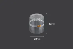 Καψύλιο 28x30 mm θερμοσυρρικνούμενο διάφανο - 20 τμχ-2