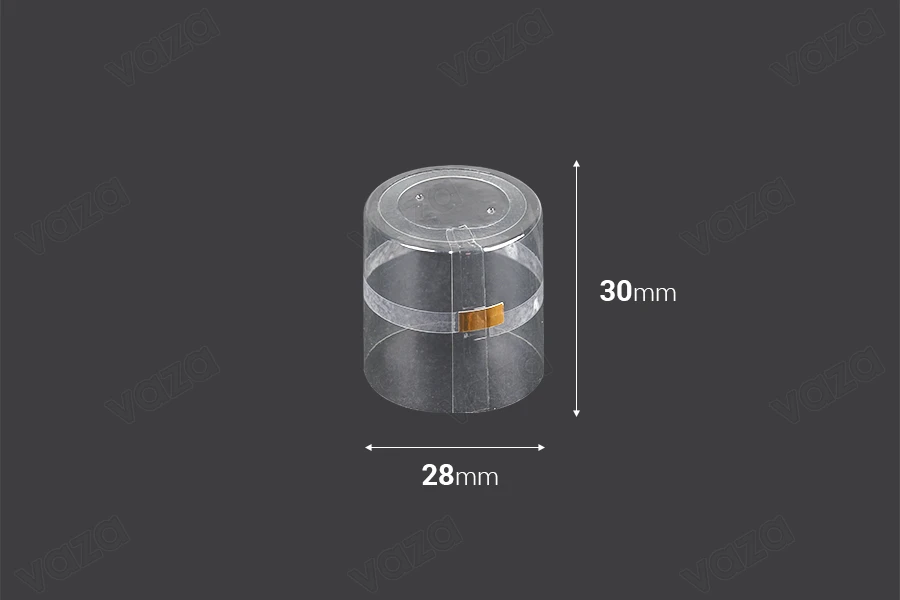 Καψύλιο 28x30 mm θερμοσυρρικνούμενο διάφανο - 20 τμχ Καψύλιο 28x30 mm θερμοσυρρικνούμενο διάφανο - 20 τμχ-εικόνα_διαστάσεις