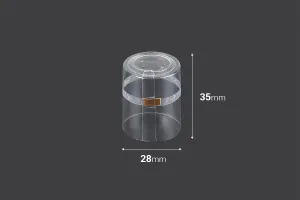 Καψύλιο 28x35 mm θερμοσυρρικνούμενο διάφανο - 20 τμχ-2