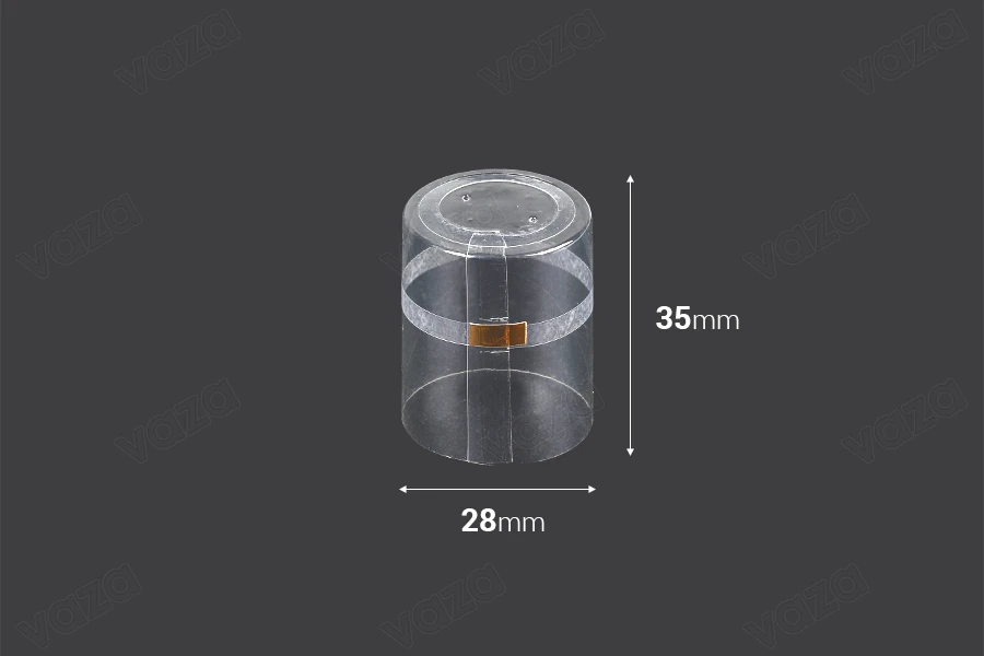 Καψύλιο 28x35 mm θερμοσυρρικνούμενο διάφανο - 20 τμχ Καψύλιο 28x35 mm θερμοσυρρικνούμενο διάφανο - 20 τμχ-εικόνα_διαστάσεις