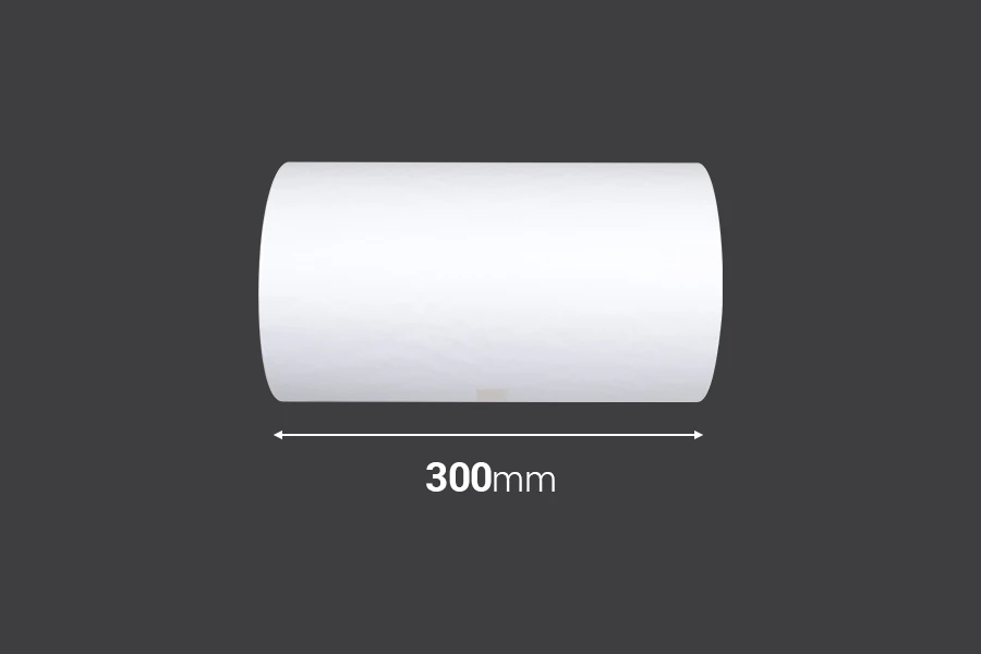 White wrapping paper in a roll of 840 meters - width 300 mm White wrapping paper in a roll of 840 meters - width 300 mm