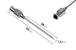 Aiguille de rechange de 38 mm pour seringue métallique-2