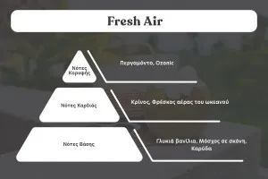 Fresh Air Αρωματικό κερί σόγιας με βαμβακερό φυτίλι (110gr)-2