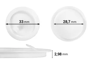 Inner plastic jar gasket (33 mm)
