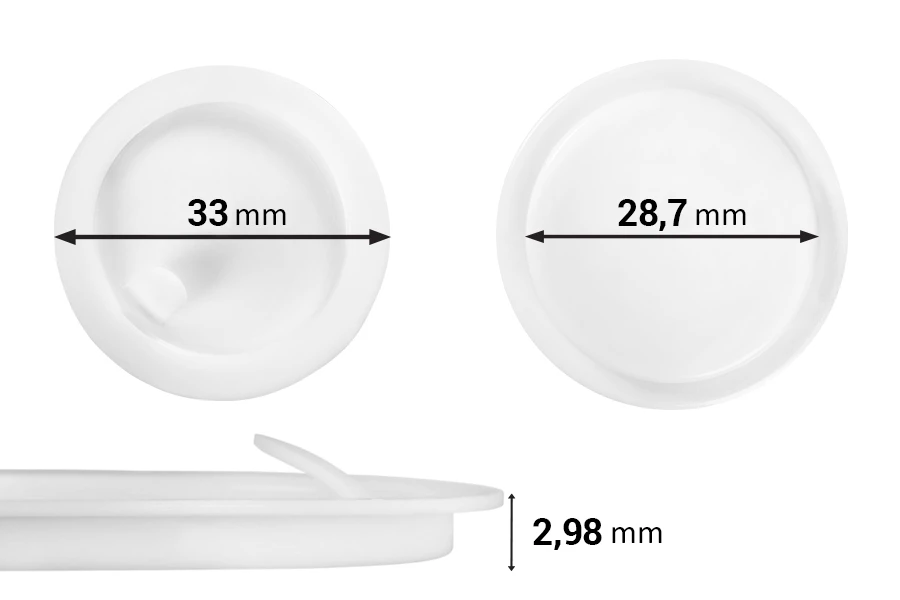 Εσωτερικό πλαστικό παρέμβυσμα βάζου (33 mm) Εσωτερικό πλαστικό παρέμβυσμα βάζου (33 mm)
