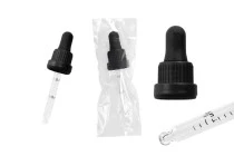 Σταγονομετρητής 30 ml με μαύρο φαρδύ καπάκι ασφαλείας, διαβάθμιση και πιπίλα σε μαύρο ΜΑΤ ή γυαλιστερό χρώμα - σε ατομική συσκευασία Σταγονομετρητής 30 ml με μαύρο φαρδύ καπάκι ασφαλείας, διαβάθμιση και πιπίλα σε μαύρο ΜΑΤ ή γυαλιστερό χρώμα - σε ατομική συσκευασία