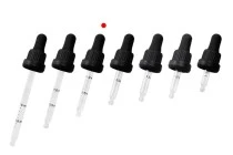 Σταγονομετρητής 30 ml με μαύρο φαρδύ καπάκι ασφαλείας, διαβάθμιση και πιπίλα σε μαύρο ΜΑΤ ή γυαλιστερό χρώμα - σε ατομική συσκευασία Σταγονομετρητής 30 ml με μαύρο φαρδύ καπάκι ασφαλείας, διαβάθμιση και πιπίλα σε μαύρο ΜΑΤ ή γυαλιστερό χρώμα - σε ατομική συσκευασία