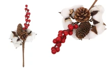 Bouquet décoratif - fleur de coton-photo_produit