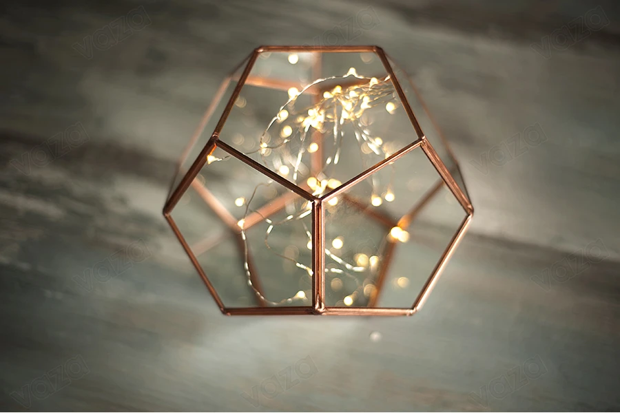 Polygon candle glass decoration accessory Polygon candle glass decoration accessory-εικόνα_σύνθεση