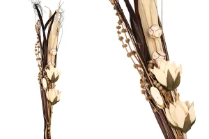 Decorative bouquet of branches and flowers 1.3 m-1