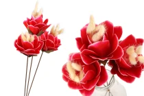 Λουλούδια 60 cm για διακόσμηση και στολισμό (μπουκέτο 3 τμχ)-εικόνα_προϊοντική