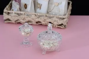 Glass beads 98x59 mm with base and lid-7