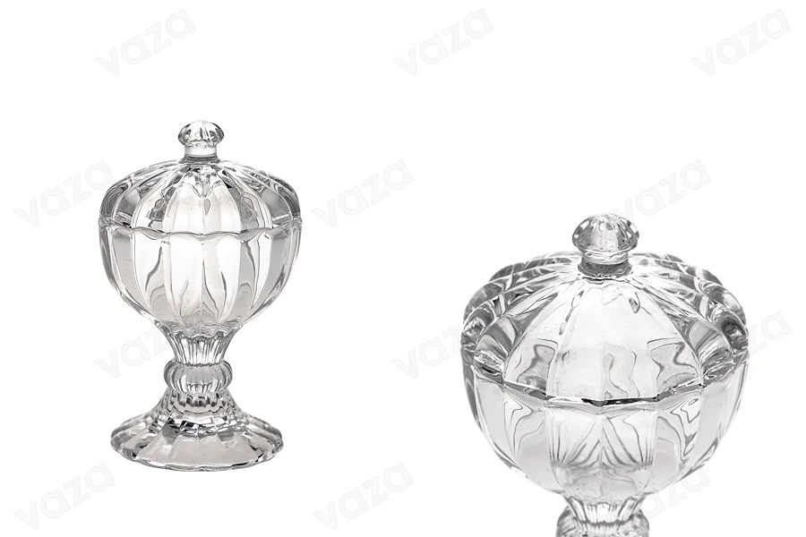 Glass beads 98x59 mm with base and lid Glass beads 98x59 mm with base and lid-image_product