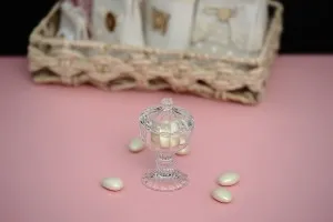 Glass beads 98x59 mm with base and lid-6