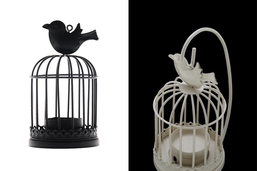Decorative metal hanging bird cages