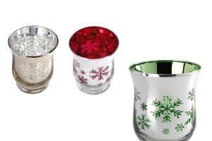 Votive tealight glass  holder in size 9x11 cm-4