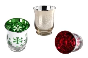 Votive tealight glass  holder in size 9x11 cm-5