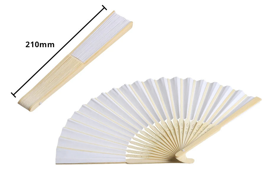 Eventails en bois pour les faveurs et la décoration des mariages et des baptêmes - emballage individuel