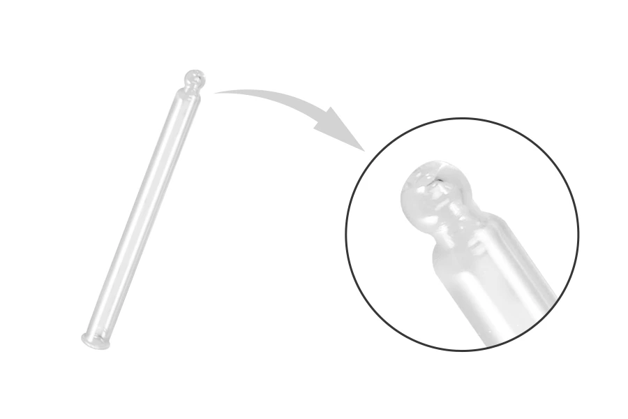 Σωλήνας γυάλινος, διάφανος για PP28 (100 ml) - μήκος 95 mm Σωλήνας γυάλινος, διάφανος για PP28 (100 ml) - μήκος 95 mm