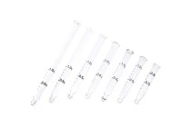 Tube compte-gouttes en verre gradué avec embout sphérique pour compte-gouttes de 5 à 100 ml