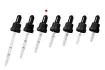 Σταγονομετρητής 30 ml με μαύρο φαρδύ καπάκι ασφαλείας, διαβάθμιση και πιπίλα σε μαύρο ΜΑΤ ή γυαλιστερό χρώμα - σε ατομική συσκευασία Σταγονομετρητής 30 ml με μαύρο φαρδύ καπάκι ασφαλείας, διαβάθμιση και πιπίλα σε μαύρο ΜΑΤ ή γυαλιστερό χρώμα - σε ατομική συσκευασία