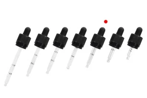 Σταγονομετρητής 15 ml με ασφάλεια CRC, πιπίλα σε μαύρο ΜΑΤ και διαβάθμιση - κατάλληλη και για ηλεκτρονικό τσιγάρο (ατομική συσκευασία)-5