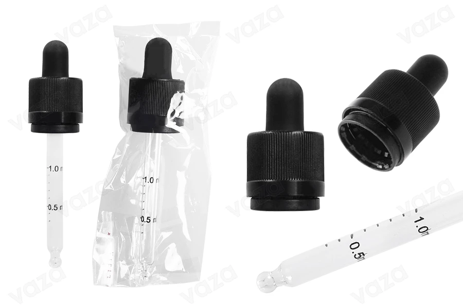 Σταγονομετρητής 50 ml με ασφάλεια CRC, πιπίλα σε μαύρο ΜΑΤ και διαβάθμιση - κατάλληλη και για ηλεκτρονικό τσιγάρο (ατομική συσκευασία) Σταγονομετρητής 50 ml με ασφάλεια CRC, πιπίλα σε μαύρο ΜΑΤ και διαβάθμιση - κατάλληλη και για ηλεκτρονικό τσιγάρο (ατομική συσκευασία)-εικόνα_προϊοντική