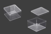 Kουτάκι για μπομπονιέρα γάμου - βάπτισης 90x90x57 mm διάφανο, πλαστικό Kουτάκι για μπομπονιέρα γάμου - βάπτισης 90x90x57 mm διάφανο, πλαστικό